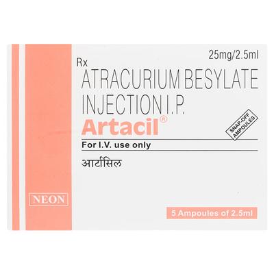 Artacil 25mg Injection 2.5ml - Muscle Spasm-Mus