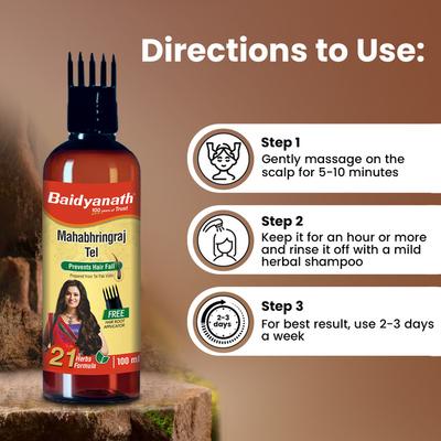 Baidyanath Mahabhringraj Tel 100 ml - Personal Care (Ayush)