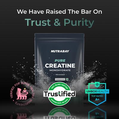 Nutrabay Pure Creatine Monohydrate Micronized Powder - Unflavoured 250 g - Workout Essentials