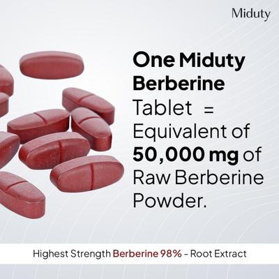 Miduty Berberine 98% Tablets 60's - Diabetes (Fitness)
