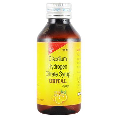 URITAL Sugar Free Orange Flavour Syrup 100ml - Kidney Disease/Stones-Oth