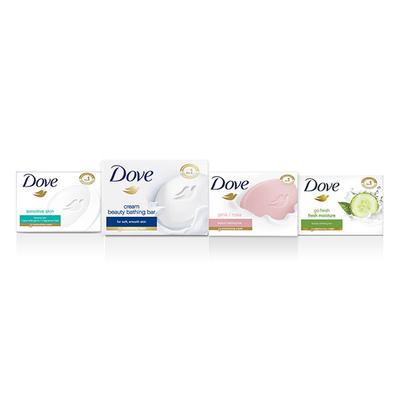 Dove Fresh Moisture Cream Beauty Bathing Bar Cucumber & Green Tea Scent Soap 75 gm - Soaps