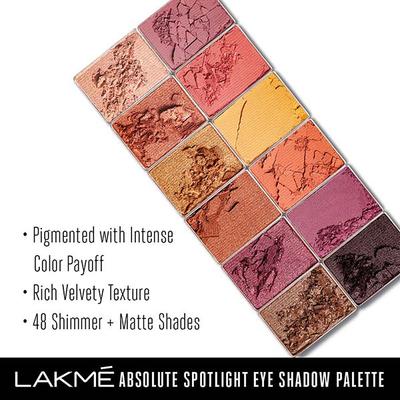 Lakme Absolute Spotlight Eye Shadow Palette Sundowner 12 gm - Eyeliners