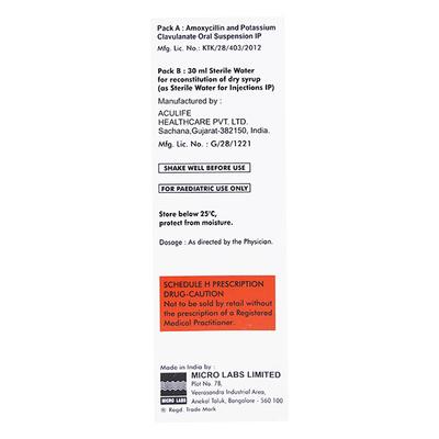 Bactoclav DS 457 Dry Syrup 30ml - Bacterial Infections-Pen