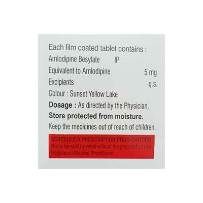 AMLO 5 Tablet 15's - Hypertension-Cal