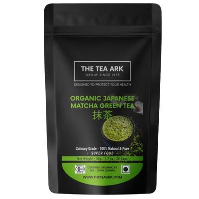 The Tea Ark Organic Japanese Matcha Green Tea Powder 50 gm (Pouch) - Green/Herbal Teas