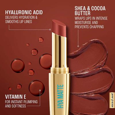 Lakme 9To5 Hya Matte Lipstick Rust Result 3.6 gm - Lipsticks