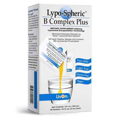 Livon Lypo Spheric B Complex Plus Liquid (Pack of 30 x 6 ml) - Multi-Vitamins