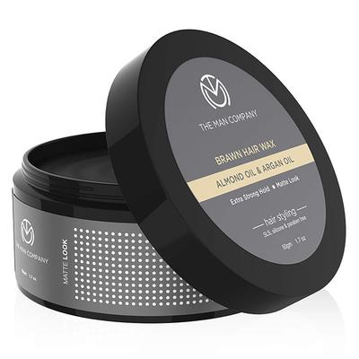 The Man Company Brawn Hair Wax Almond Oil & Argan Oil 50gm - Hair Gels & Waxes