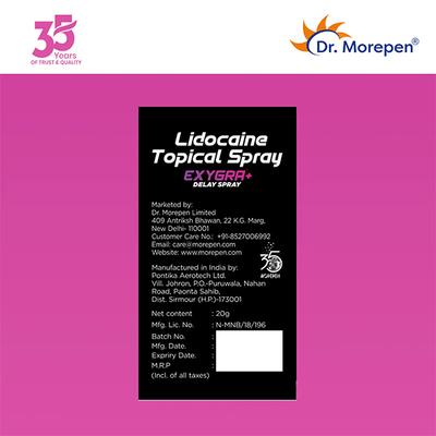 Dr. Morepen Exygra+ Delay Topical Spray 20 g - Intimate Spray