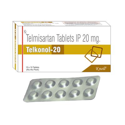 TELKONOL 20mg Tablet 10's - Hypertension-Ang