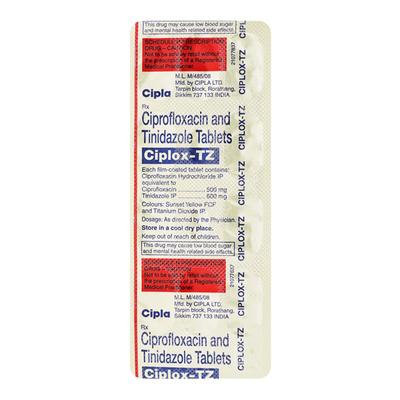 Ciplox TZ Tablet 10'S - Bacterial Infections-Qui
