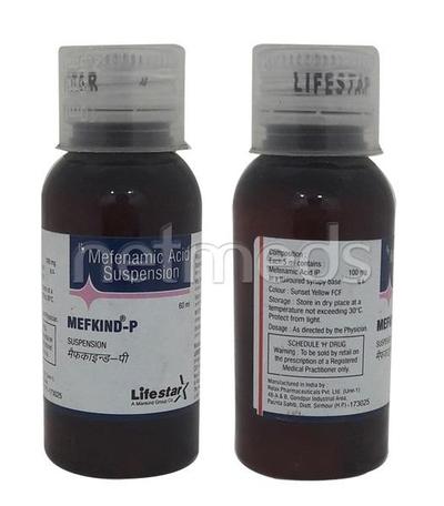 Mefkind P Suspension 60ml - Pain relief-Nsa