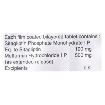 SITAXA M XR 100+500 Tablet 10's - Diabetes-Ant