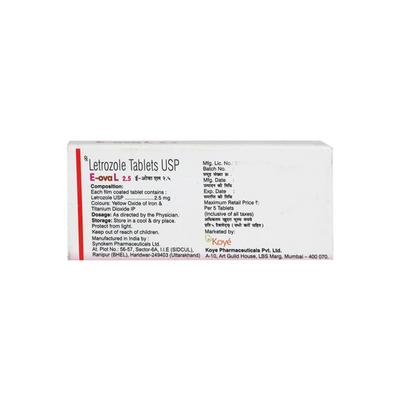 Eova L 2.5mg Tablet 5'S - Cancer Oncology-Hor