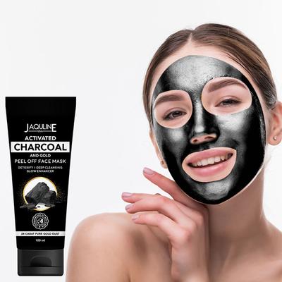 Jaquline USA Charcoal Gold peel off mask 100 gm - Masks & Peels