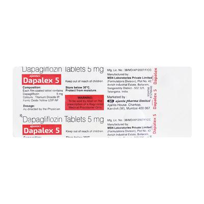 DAPALEX 5 Tablet 10's - Diabetes-Ant