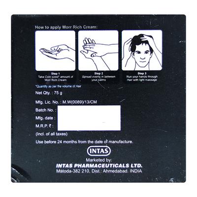 MORR RICH Cream 75gm - Hair Loss-Oth