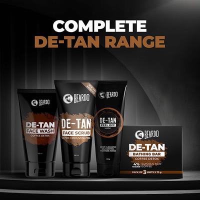 Beardo De-Tan Coffee Detox Bathing Bar 3's - Soaps