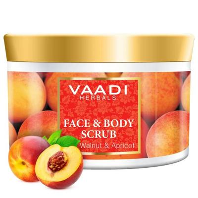 Vaadi Herbals Face And Body Scrub With Walnut And Apricot 500 gm - Face Scrubs