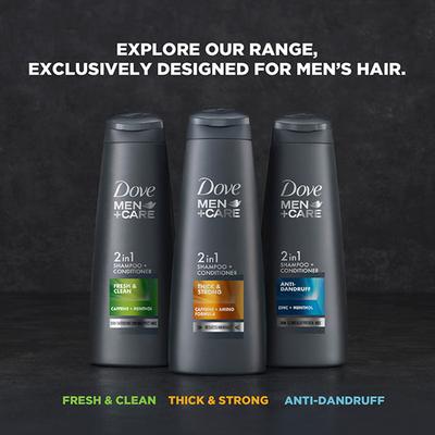 Dove Men+Care Thick & Strong 2in1 Shampoo+Conditioner 650 ml - Shampoos