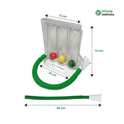 Sahyog Wellness Respiratory Three Balls Breathing Lung Exerciser - One Tube - Respiratory Care
