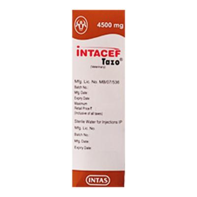 INTACEF TAZO (VET) 4500mg Injection 1's - Veterinary-Pharma