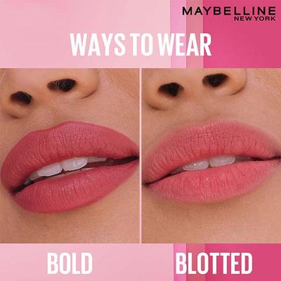 Maybelline New York Serum Lipstick (Matte) 8Hr Hydration + one-swipe bold color - 001 Crop Top 4.5 g - Lipsticks