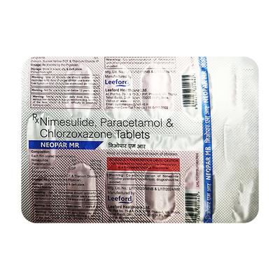 NEOPAR MR Tablet 10's - Pain relief-Nsa