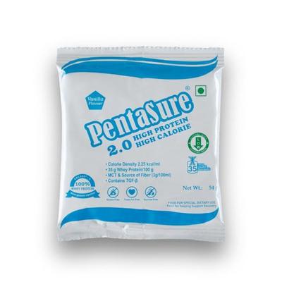 PentaSure 2.0 High Protein High Calorie Powder - Vanilla Flavour (Travel Pack Sachet of 3 x 54 gm) - Protein Drink