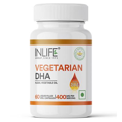 INLIFE Vegetarian DHA Capsules 60's - Omega Fish Oil Fatty Acids