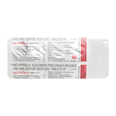 Amlopin M 25mg Tablet 10'S - Hypertension-Cal