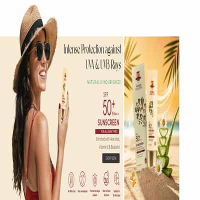 Dr.Willmar Schwabe B&T Nourish Collection Spf 50+ PA+++ UVA & UVB Sunscreen For All Skin Types 50 ml - Personal Care (Ayush)