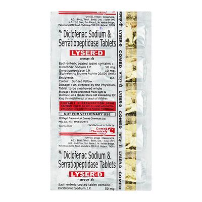 Lyser D Tablet 15'S - Pain relief-Nsa