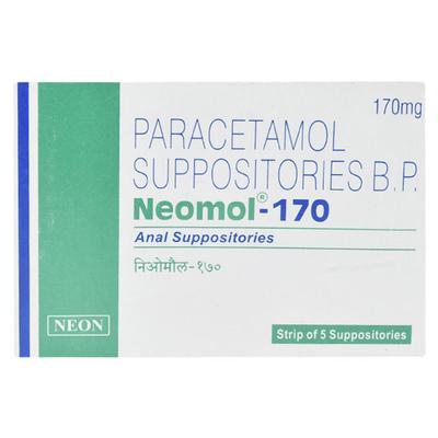 NEOMOL 170 Anal Suppositories 5's - Pain relief-Nsa