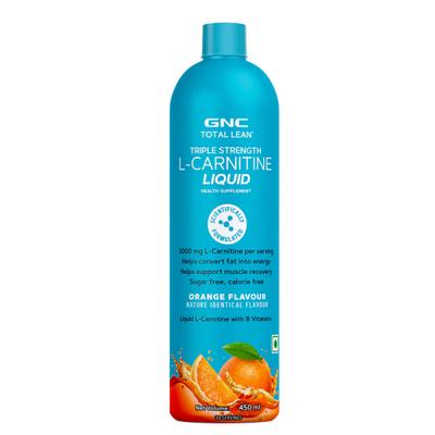 GNC Total Lean Triple Strength L - Carnitine Liquid - Orange 450 ml - Weight Loss
