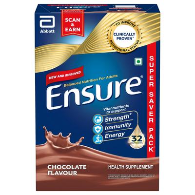 Ensure Nutritional Powder - Chocolate Flavour 950 g (Refill Pack) - Daily Health Drinks