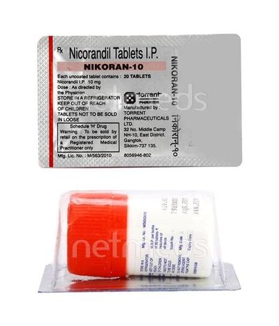 Nikoran 10mg Tablet 20'S - Angina
