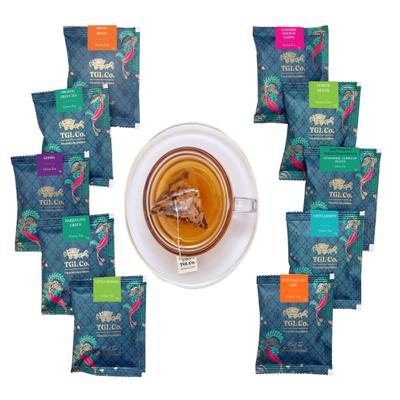 TGL Co. Green Tea Sampler Tea bags - Assorted 10's - Green/Herbal Teas