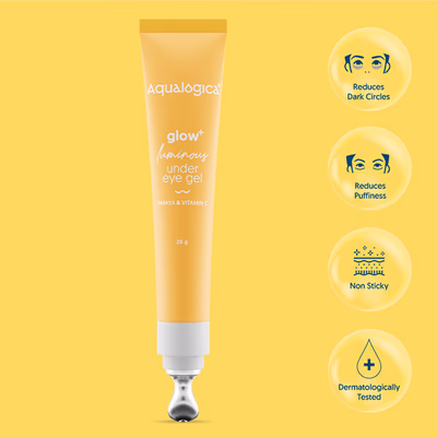 Aqualogica Glow Plus Luminous Under Eye Gel 20 gm - Under Eye Creams & Serums