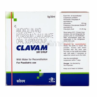 Clavam Dry Syrup 30ml - Bacterial Infections-Pen