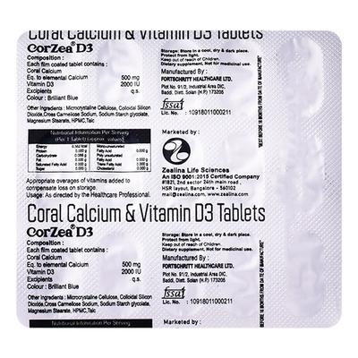 CORZEA D3 Tablet 15's - Supplements-Cal