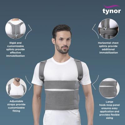 Tynor Cure Taylor's Brace Long (Regular 71cm-1.02m) (A 13) - Abdomen/Neck/Arm/Elbow Supports