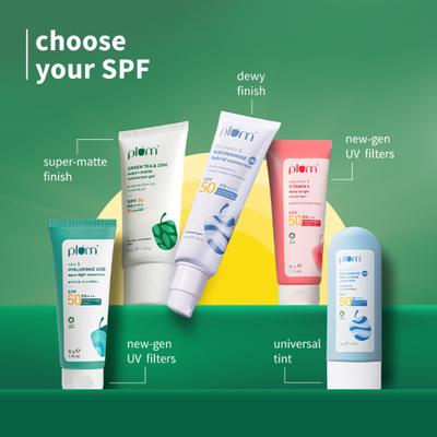 Plum Green Tea and Zinc Super-Matte Sunscreen Gel 50 gm - Face Sunscreen