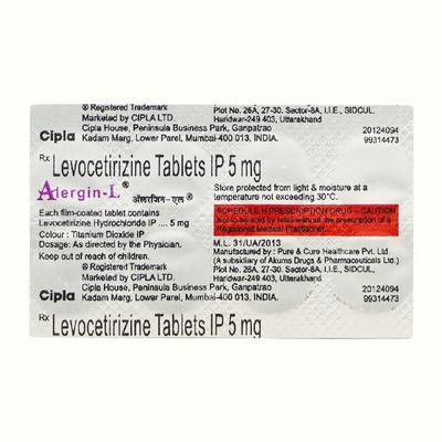 Alergin L Tablet 10'S - Allergies-Ant
