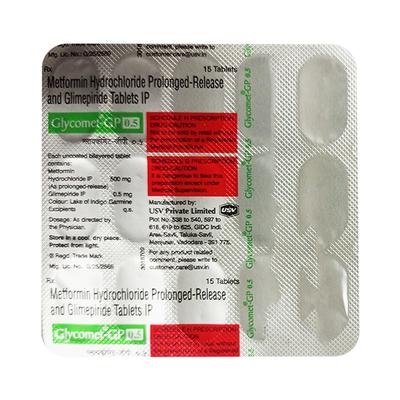 GLYCOMET GP 0.5 Tablet 15's - Diabetes-Ant