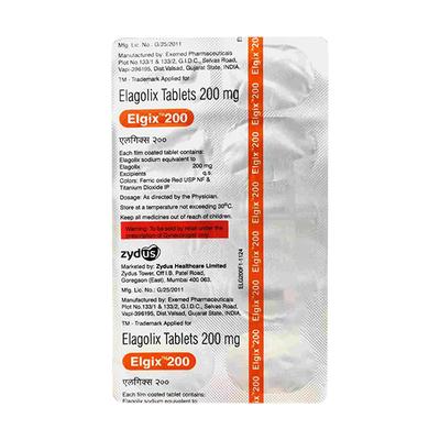 ELGIX 200 Tablet 10's - Uterus Conditions-Dut