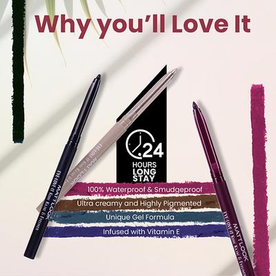Matt Look Eye Love It Kohl Pencil Eyeliner & Kohl Kajal Natural Nude-02 0.2 gm - Eyebrow Pencils & Enhancers