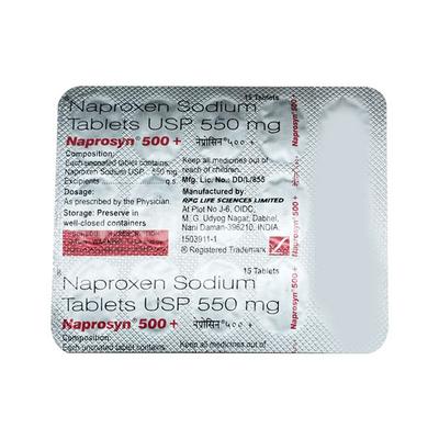 NAPROSYN 500+ Tablet 15's (se) - Pain relief-Nsa