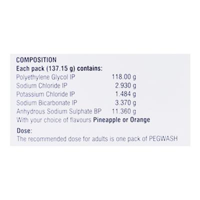 Pegwash Sachet 137.15gm - Constipation-Lax